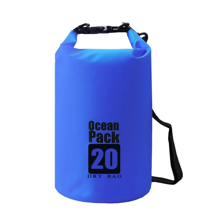 DZGOGO Portable Outdoor Waterproof Sport PVC Shoulder Strap Barrel Bag, Capacity: 15L