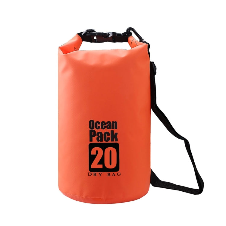 DZGOGO Portable Outdoor Waterproof Sport PVC Shoulder Strap Barrel Bag, Capacity: 30L