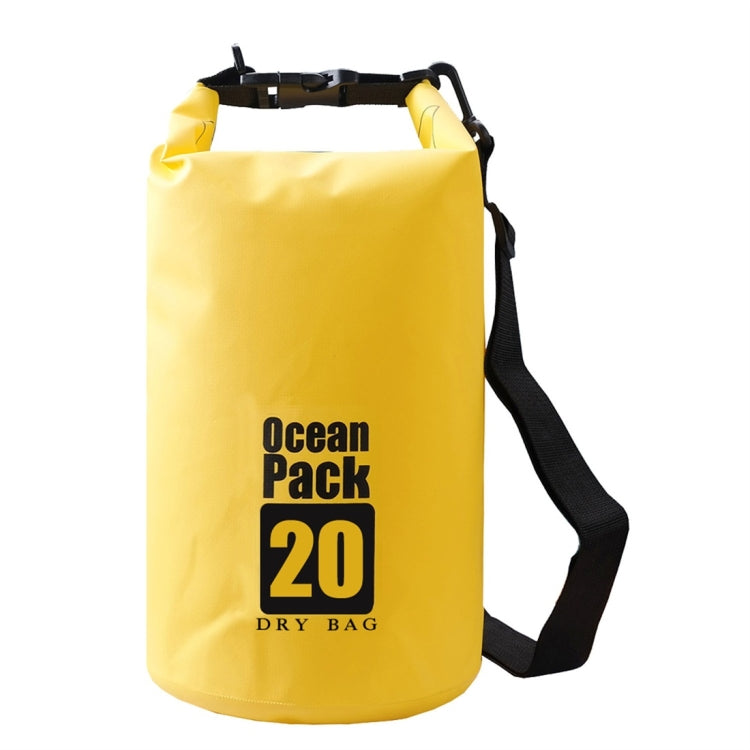 DZGOGO Portable Outdoor Waterproof Sport PVC Shoulder Strap Barrel Bag, Capacity: 30L