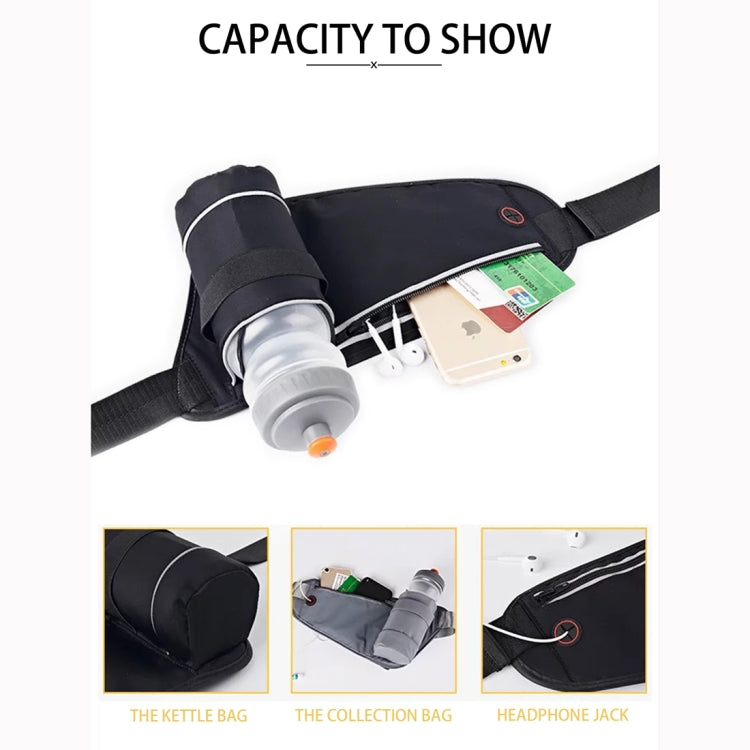 DZGOGO Portable Outdoor Sport Mobile Phone Kettle Waist Bag, Excluding Kettle