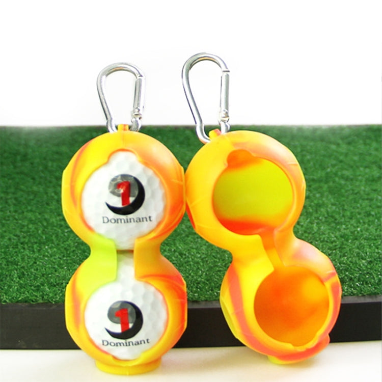 2 PCS Golf Silicone Double-ball Protective Sleeve