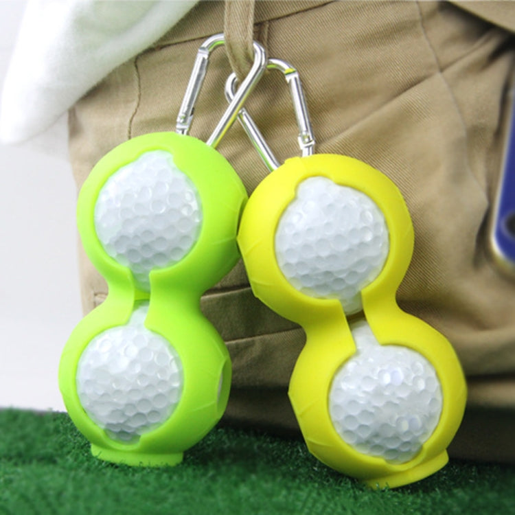 2 PCS Golf Silicone Double-ball Protective Sleeve