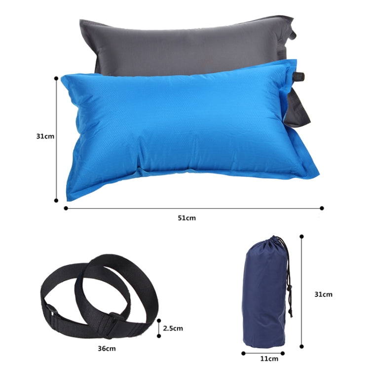 Automatic Inflatable Air Cushion Pillow Portable Outdoor Travel Pillow, Random Color Delivery