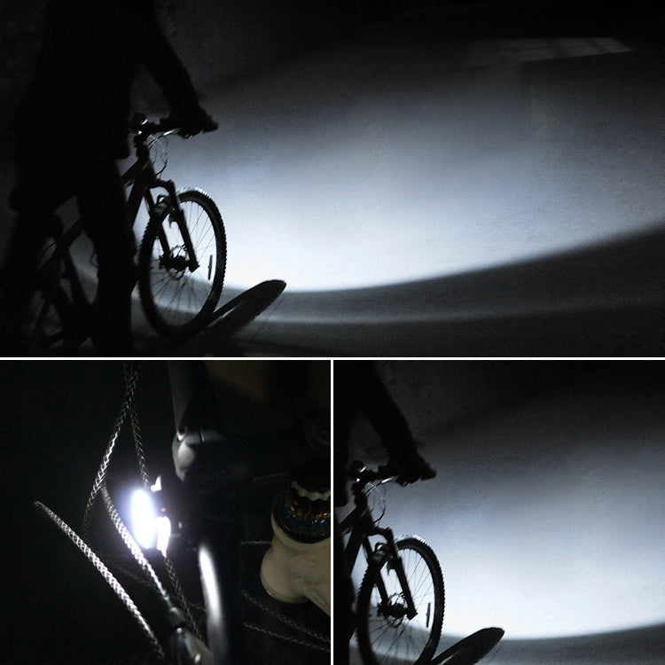 COB Lamp Bead 160LM USB Charging Four-speed Waterproof Bicycle Headlight / Taillight Set,  White Light No-polarized Dimming 650MA