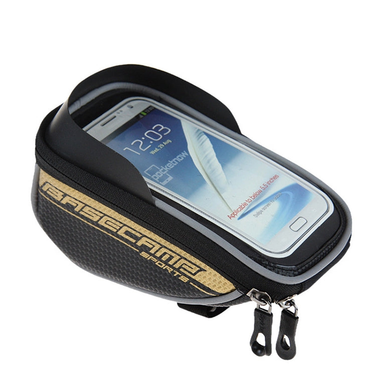BaseCamp BC-305 Bicycle Phone Bags Mountain Road Bike Front Head Top Frame Handlebar Bag with Transparent Window & Sun Visor for 5.8 Inch 15x8cm and Below Smartphones