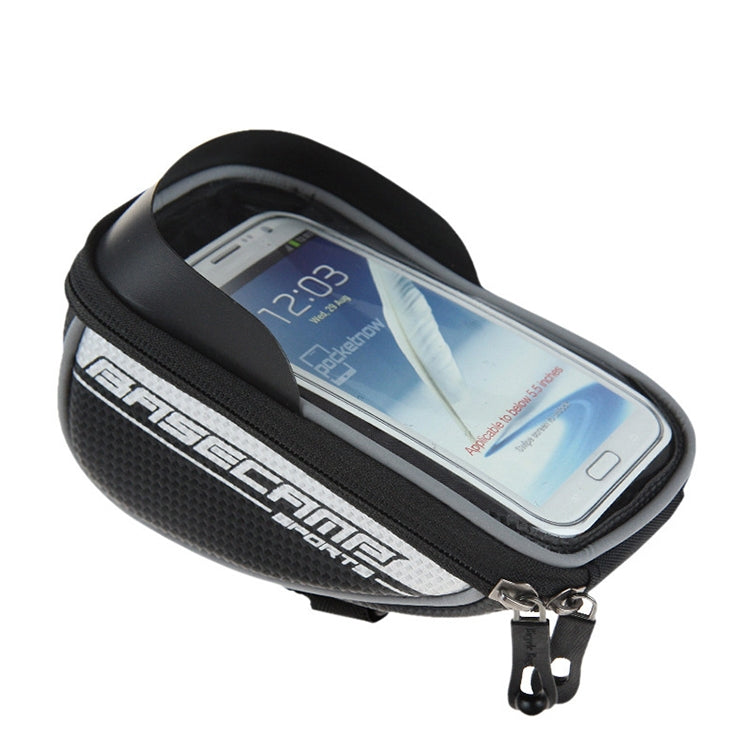 BaseCamp BC-305 Bicycle Phone Bags Mountain Road Bike Front Head Top Frame Handlebar Bag with Transparent Window & Sun Visor for 5.8 Inch 15x8cm and Below Smartphones