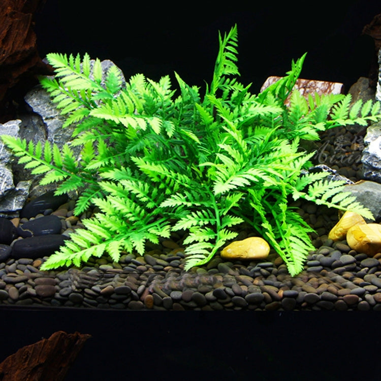 Artificial Tree Plant Grass Figurines Miniatures Aquarium Fish Tank Landscape, Size: 13.0 x 27.0cm