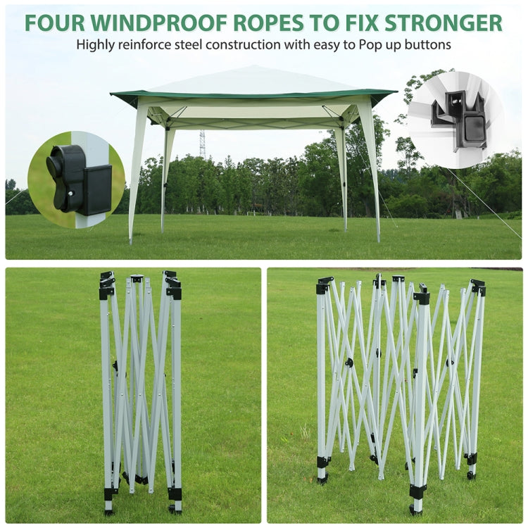 [US Warehouse] 3.6x3.6m Portable Outdoor Foldable Gazebo Tent Awning (Green)