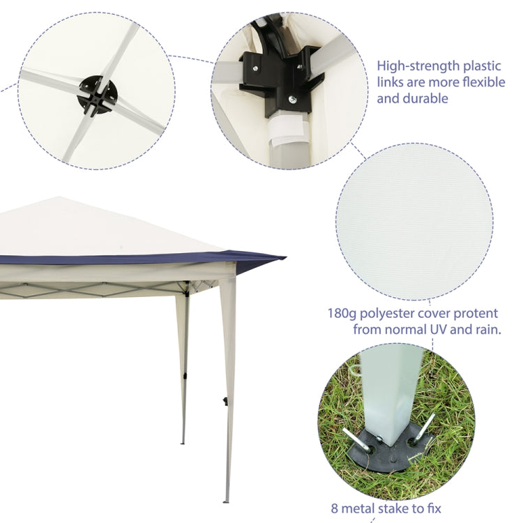 [US Warehouse] 3.6x3.6m Portable Outdoor Foldable Gazebo Tent Awning (Blue)