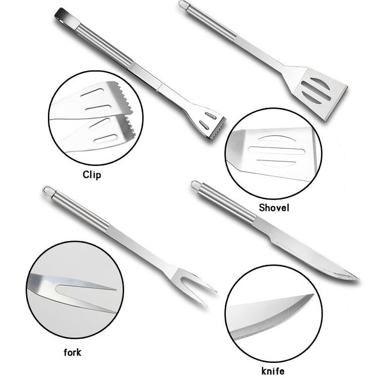 30 in 1 Outdoor Tableware Set Camping Barbecue Tableware Picnic Tool Set