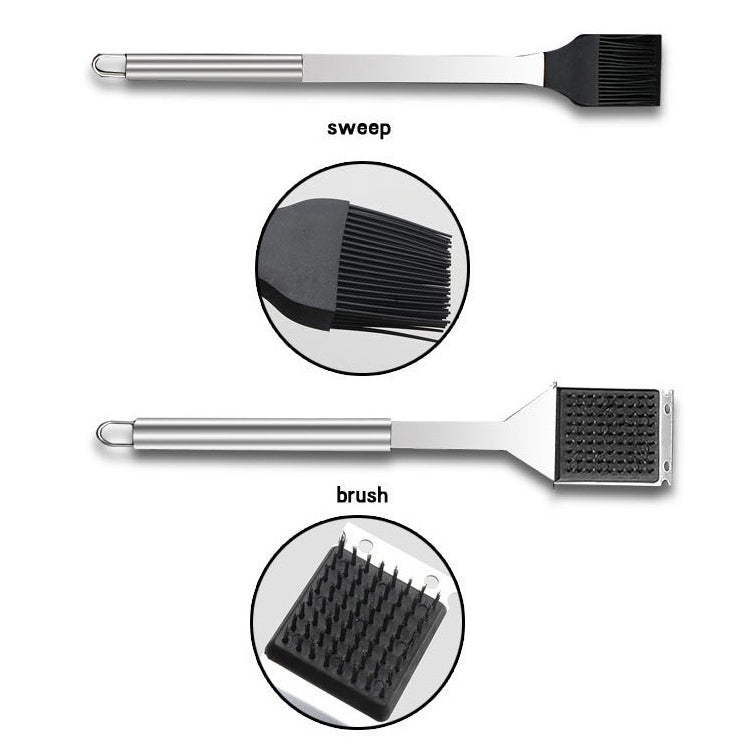 30 in 1 Outdoor Tableware Set Camping Barbecue Tableware Picnic Tool Set