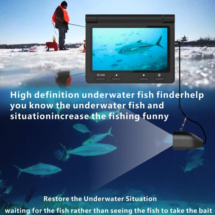 X6 HD Night Vision Waterproof Visual Fish Finder (Black)
