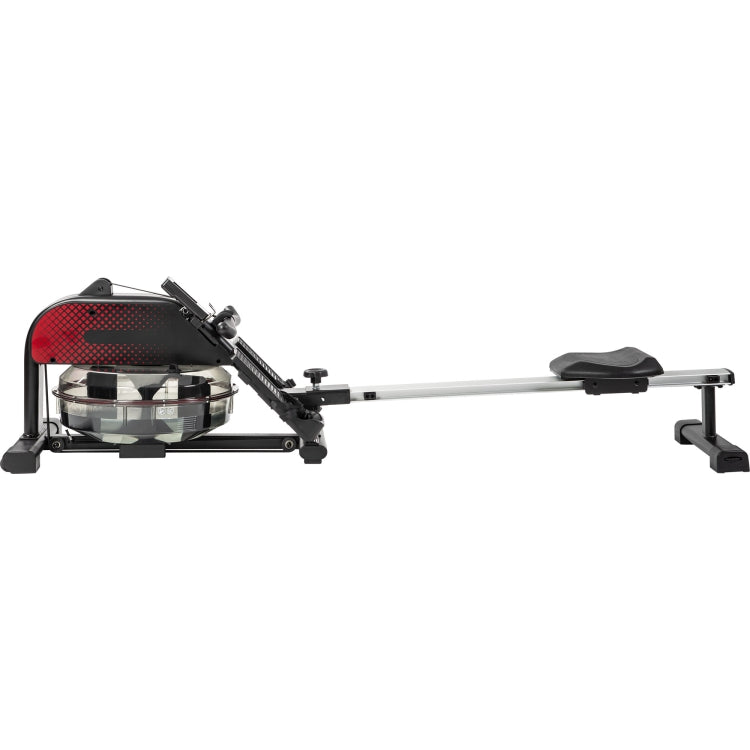 [US Warehouse] Home Folable Water Rowing Machine Rower with LCD Monitor