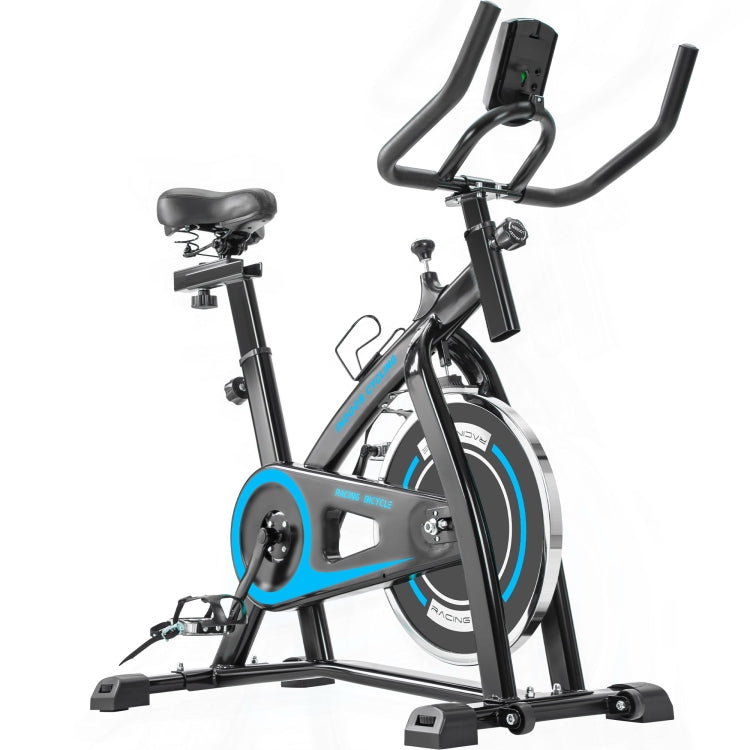 [US Warehouse] Home Indoor Cycling Bike Trainer Fitness Equipment with Seat Cushion & LCD Monitor