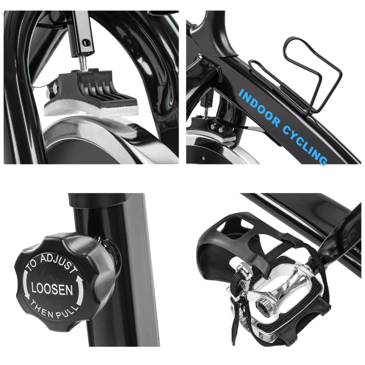 [US Warehouse] Home Indoor Cycling Bike Trainer Fitness Equipment with Seat Cushion & LCD Monitor