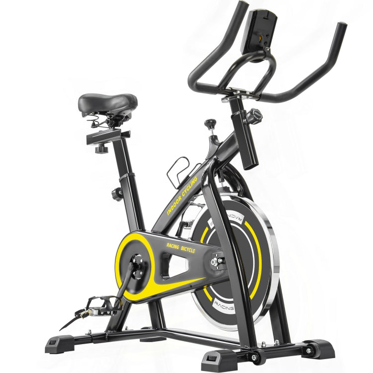 [US Warehouse] Home Indoor Cycling Bike Trainer Fitness Equipment with Seat Cushion & LCD Monitor