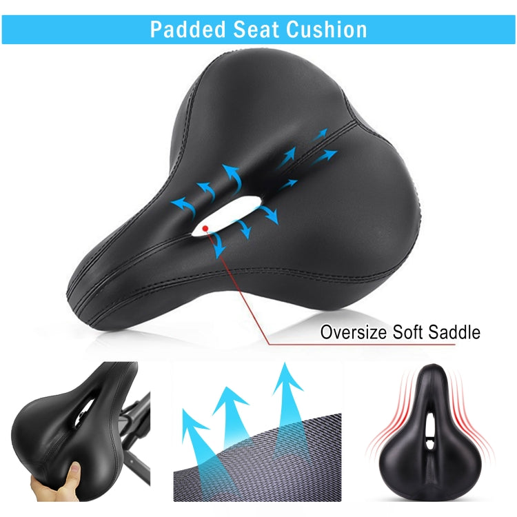 [US Warehouse] Home Indoor Cycling Bike Trainer Fitness Equipment with Seat Cushion & LCD Monitor