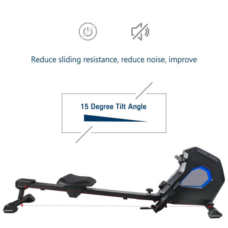 [US Warehouse] Home Foldable Magnetic Rower Rowing Machine with 8 Resistance
