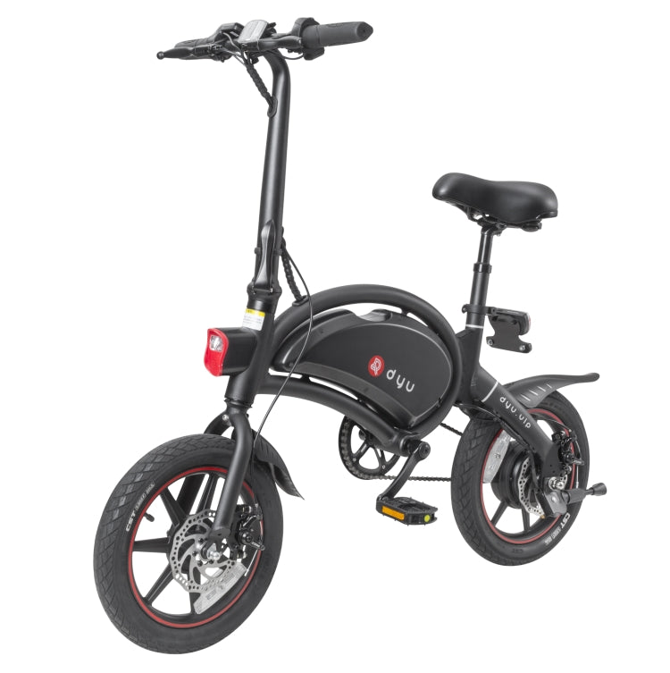 [EU Warehouse] dyu D3+ 250W 25KM 14 inch LCD Digital Dashboard Foldable Electric Bicycle Scooter