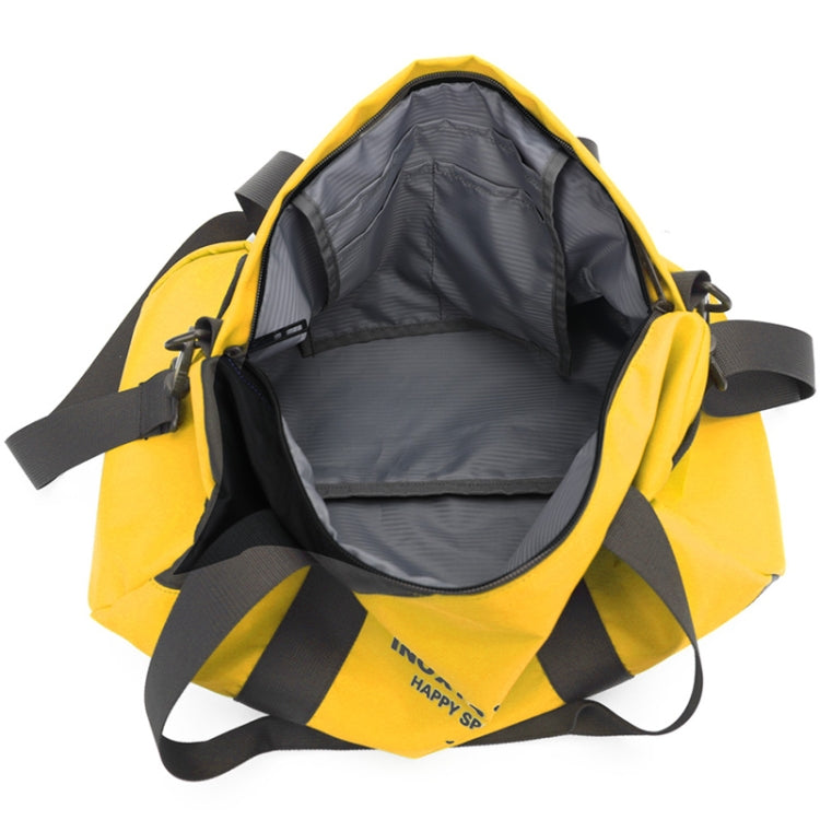 IX LK8074 Alphabet Printing Cylinder Shape Bottom Waterproof One-shoulder Portable Yoga Travel Bag for Men / Women, Size: 40 x 24 x 24cm