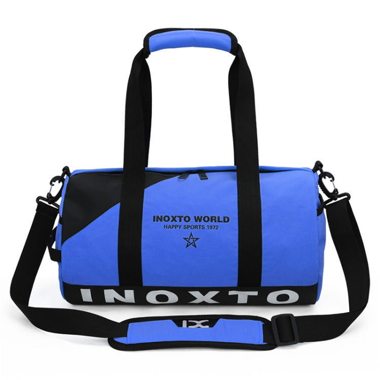 IX LK8074 Alphabet Printing Cylinder Shape Bottom Waterproof One-shoulder Portable Yoga Travel Bag for Men / Women, Size: 40 x 24 x 24cm