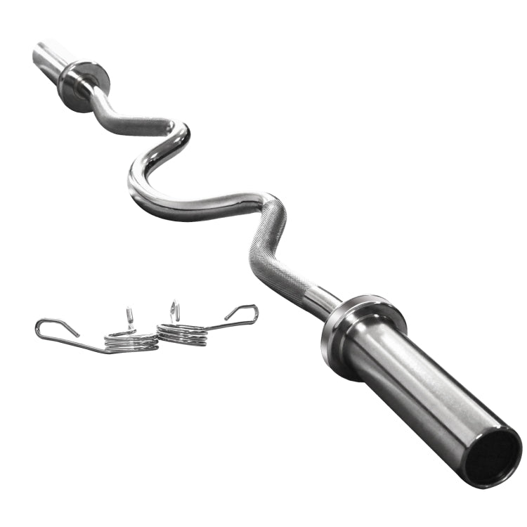 [US Warehouse] 48 inch Curved Bar  Barbell Bar Load-bearing: 500lb