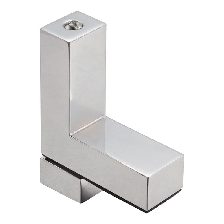 2 PCS 6-28mm F Type Glossy Polished Zinc Alloy Fixed Clip Glass Wood Layer Board Bracket