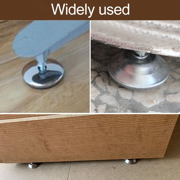 20 PCS Horn Shaped Adjustable Foot Pad, M10 (Wire Length) 10-59mm Bottom