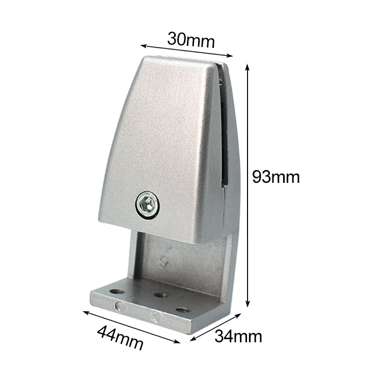 3 PCS L Shape Aluminum Alloy Office Desktop Screen Fixing Clip Partition Clip (Silver)