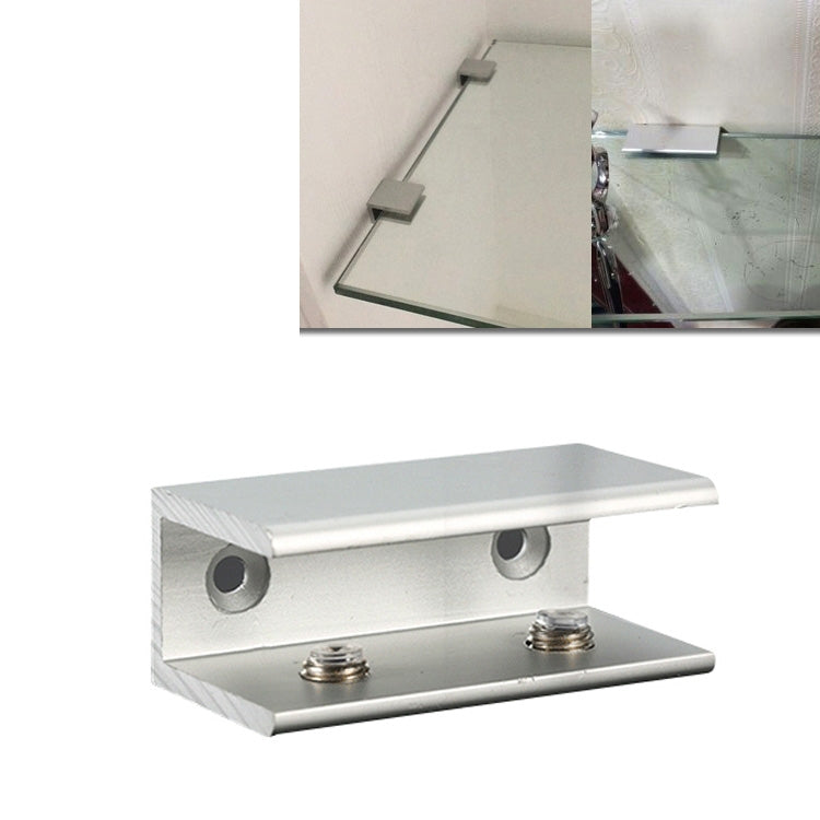 5 PCS Double Hole Aluminum Alloy Glass Fixing Clip, L, 20mm