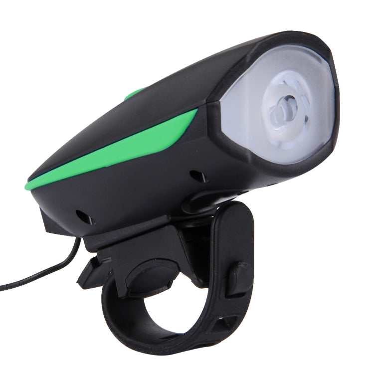 125 / 250LM 3 Modes USB Rechargeable LED Bright Light with Horn & Handlebar Mount