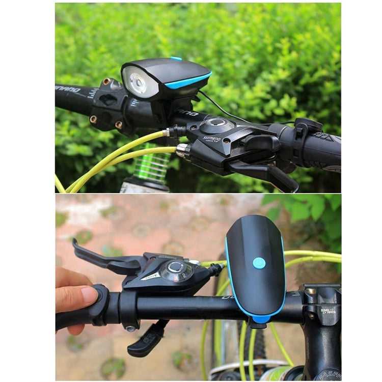 125 / 250LM 3 Modes USB Rechargeable LED Bright Light with Horn & Handlebar Mount