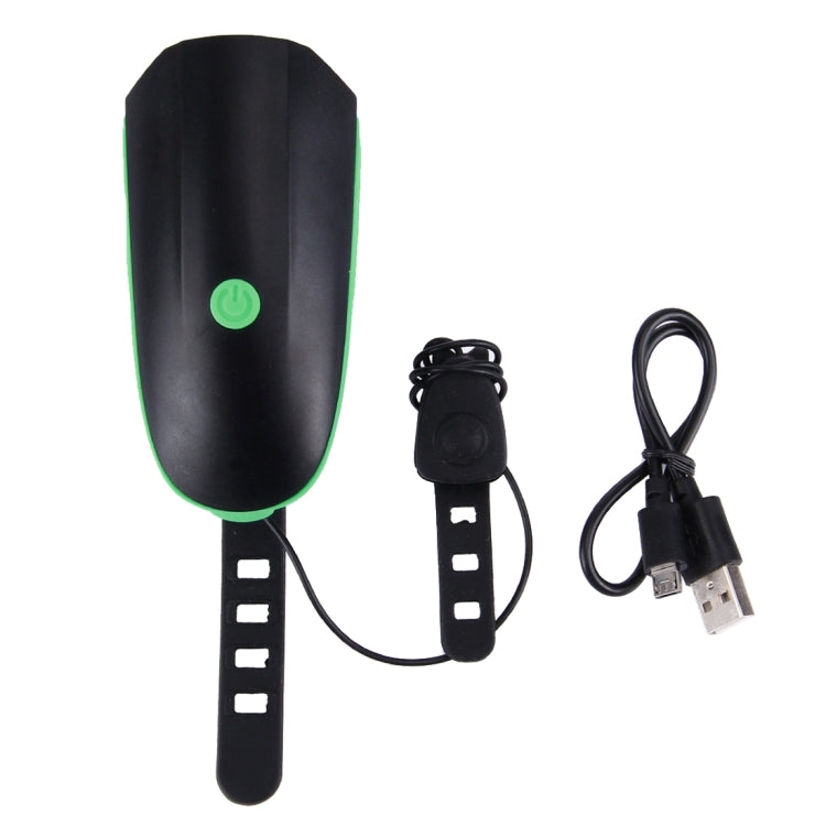 125 / 250LM 3 Modes USB Rechargeable LED Bright Light with Horn & Handlebar Mount