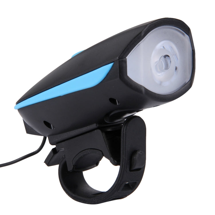 125 / 250LM 3 Modes USB Rechargeable LED Bright Light with Horn & Handlebar Mount
