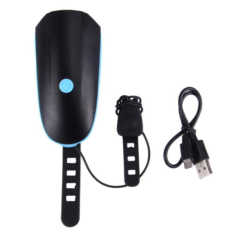125 / 250LM 3 Modes USB Rechargeable LED Bright Light with Horn & Handlebar Mount