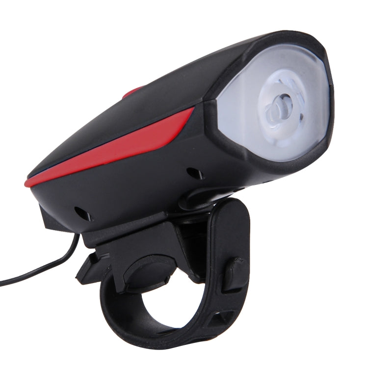 125 / 250LM 3 Modes USB Rechargeable LED Bright Light with Horn & Handlebar Mount