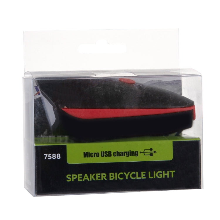 125 / 250LM 3 Modes USB Rechargeable LED Bright Light with Horn & Handlebar Mount