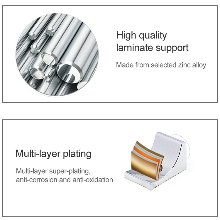100 PCS Round Thickened Zinc Alloy Bright Layer Sucker Plate Bracket, E, Weight: 3.6g