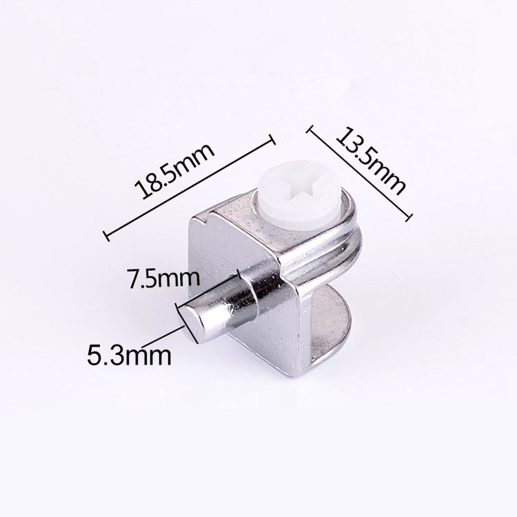30 PCS Zinc Alloy Bright Fixed Bracket Connection Semicircle Glass Fixing Clamp with Handle