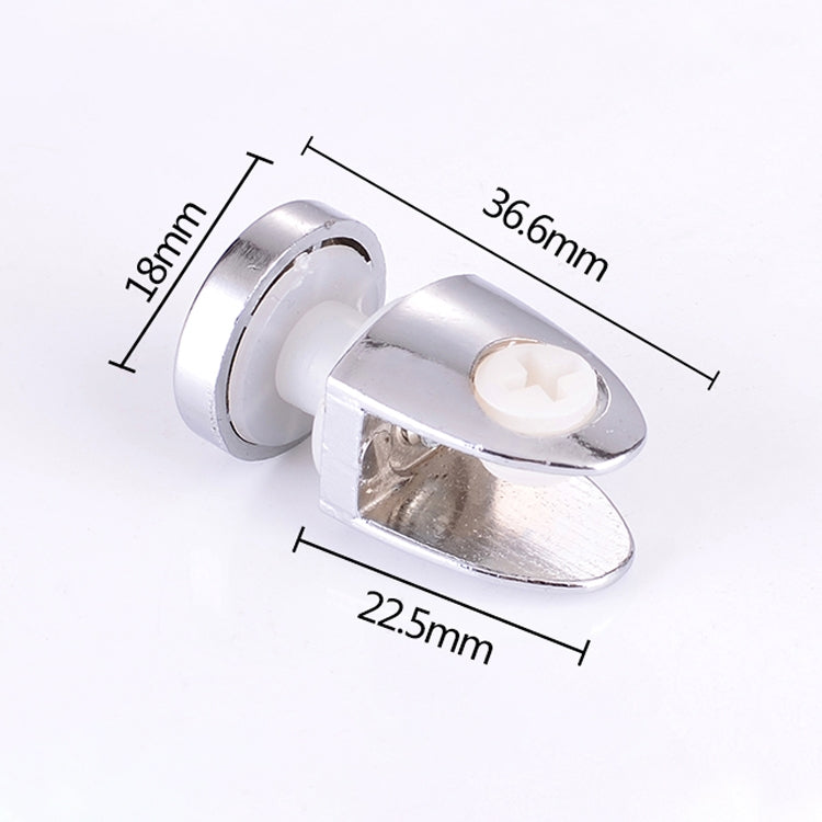 10 PCS Zinc Alloy Bright Fixed Bracket Connection Nail Glass Fixing Clamp with Base