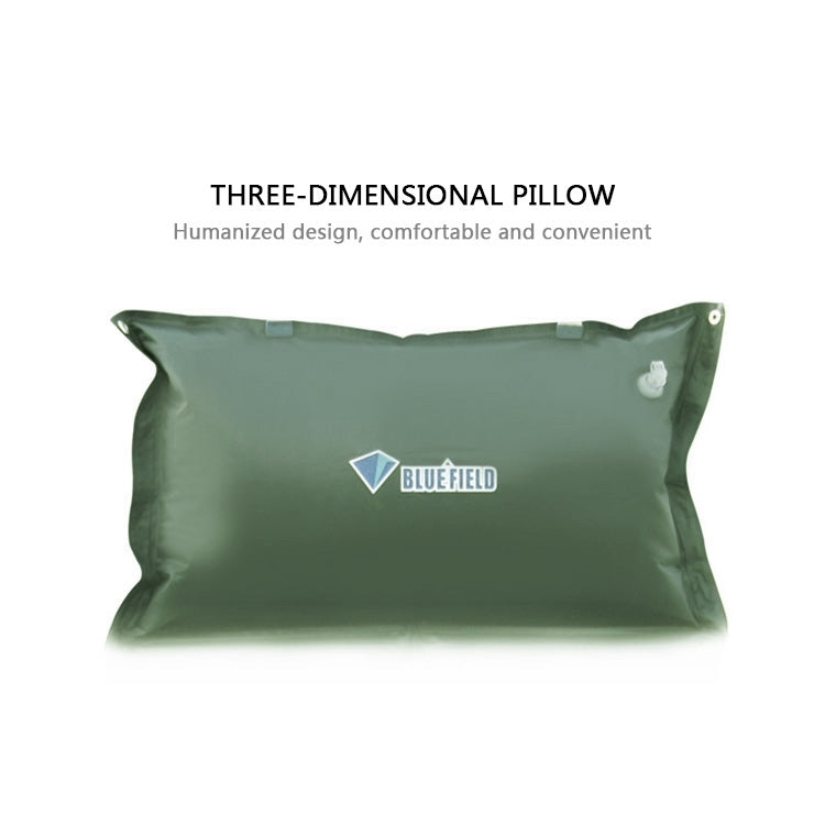 Outdoor Camping Mat Tent Moisture-Proof Mattress Bed Breathable Folding Sleeping Pad Automatic Inflatable Mat with Pillow, Size: 185x55x3cm