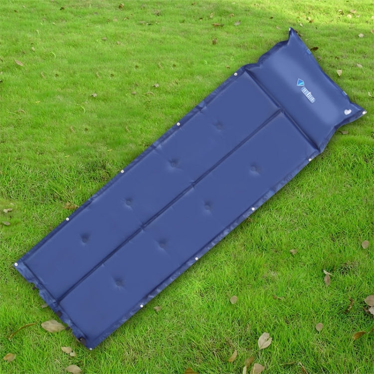 Outdoor Camping Mat Tent Moisture-Proof Mattress Bed Breathable Folding Sleeping Pad Automatic Inflatable Mat with Pillow, Size: 185x55x3cm