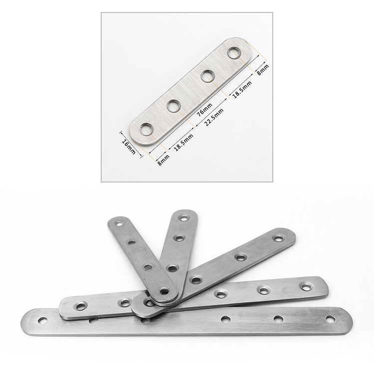 40 PCS Stainless Steel Connection Code Straight Connecting Piece, Number: 4
