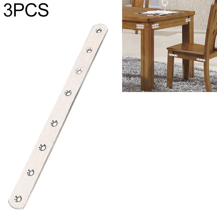 3 PCS Stainless Steel Connection Code Straight Connecting Piece, Number: 11