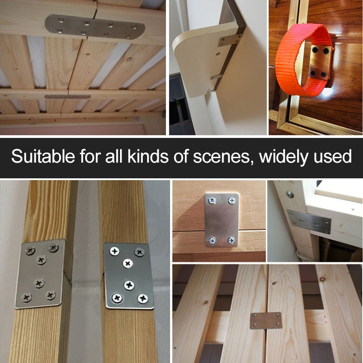 10 PCS Stainless Steel Connection Code Straight Connecting Piece, Number: 14