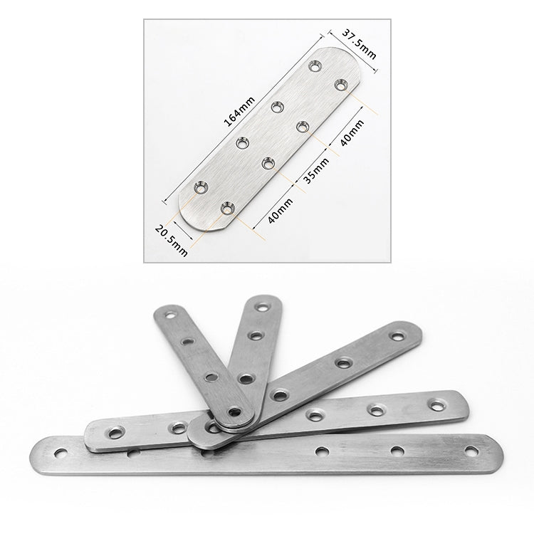 5 PCS Stainless Steel Connection Code Straight Connecting Piece, Number: 20
