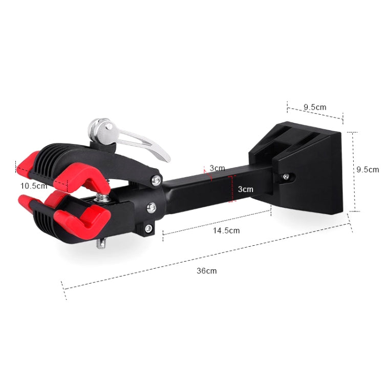 DEEMOUNT RCK-032 Mountain Bike Indoor Hanger Parking Rack(Black)