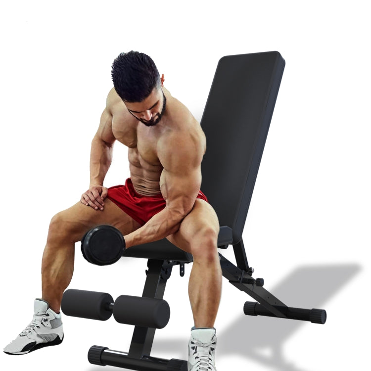 [US Warehouse] Adjustable Fitness Foldable Dumbbell Bench for Home Multi-Function, Size: 48.8x13.3x46 inch
