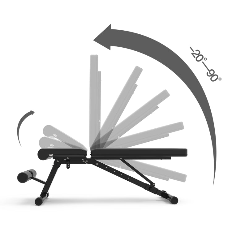 [US Warehouse] Adjustable Fitness Foldable Dumbbell Bench for Home Multi-Function, Size: 48.8x13.3x46 inch