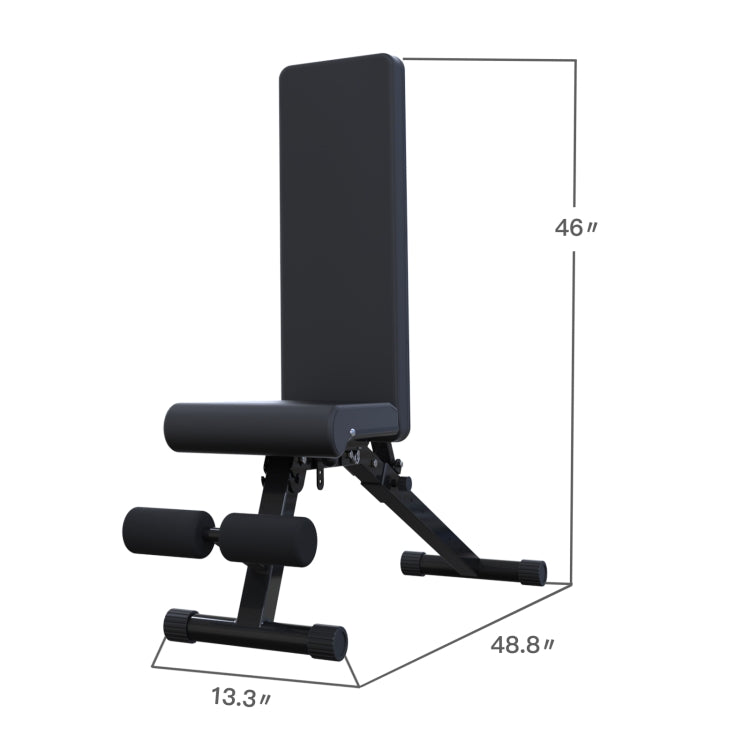 [US Warehouse] Adjustable Fitness Foldable Dumbbell Bench for Home Multi-Function, Size: 48.8x13.3x46 inch